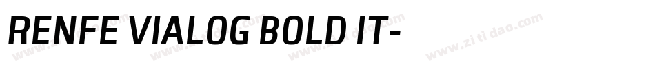 RENFE VIALOG BOLD IT字体转换